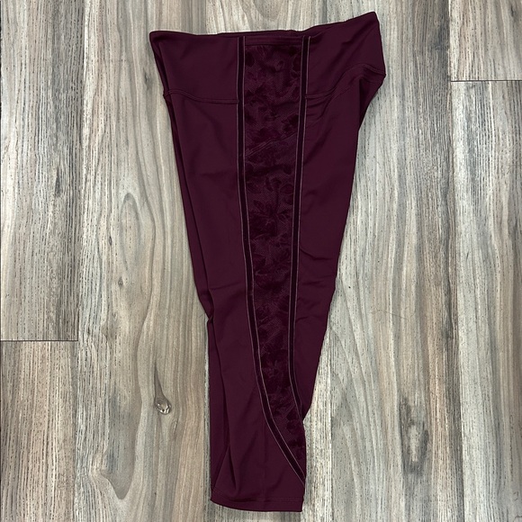Lululemon Athletica Deep Burgundy Leggings - Picture 4 of 5